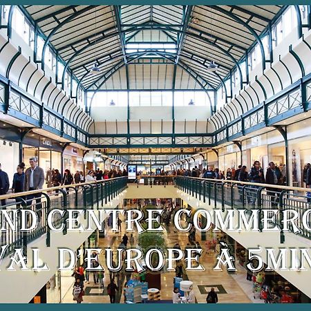 Appartement Avec Salle De Jeux Privee,10Min De Disney Transport En Commun 6 Couchages Chanteloup-en-Brie Zewnętrze zdjęcie